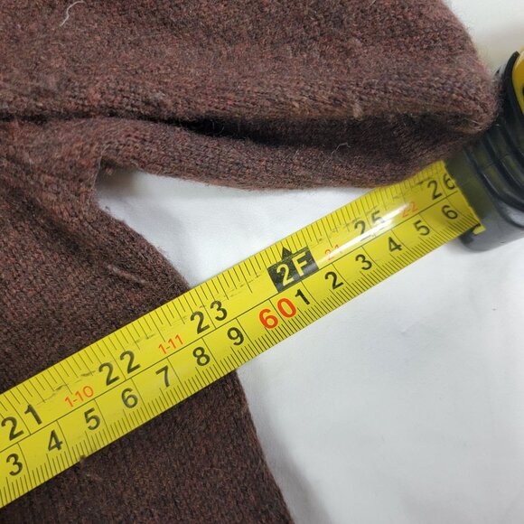 Daniel Cremieux Mens Large Signature Collection Brown Cashmere V Neck Sweater - Picture 6 of 8